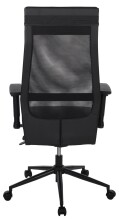 Bürostuhl >Homepro< Kaltschaumpolster, Netrücken, schwarz - 68x117x68cm (BxHxT)