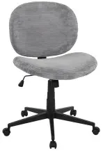 Bürostuhl >Tilo< in grau, Kordstoff -...