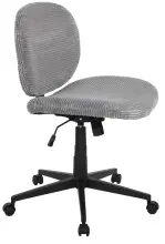 Bürostuhl >Tilo< in grau, Kordstoff -...