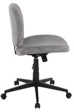 Bürostuhl >Tilo< in grau, Kordstoff - 61x90x61cm (BxHxT)