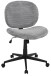 Bürostuhl >Tilo< in grau, Kordstoff - 61x90x61cm (BxHxT)