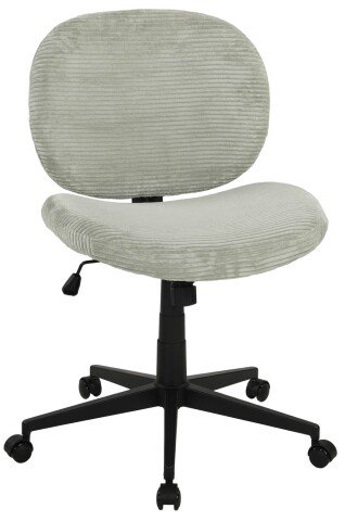 Bürostuhl >Tilo< in mint, Kordstoff - 61x90x61cm (BxHxT)