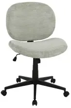 Bürostuhl >Tilo< in mint, Kordstoff -...