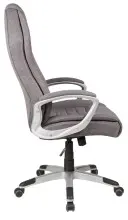 Chefsessel >Dirk< Federkern,  dunkelgrau, Webstoff - 66x116x66cm (BxHxT)