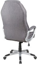 Chefsessel >Dirk< Federkern,  dunkelgrau, Webstoff - 66x116x66cm (BxHxT)
