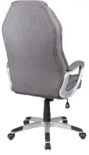 Chefsessel >Dirk< Federkern,  dunkelgrau, Webstoff - 66x116x66cm (BxHxT)