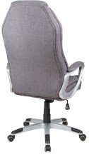 Chefsessel >Dirk< Federkern,  dunkelgrau, Webstoff - 66x116x66cm (BxHxT)