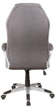 Chefsessel >Dirk< Federkern,  dunkelgrau, Webstoff - 66x116x66cm (BxHxT)