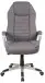 Chefsessel >Dirk< Federkern,  dunkelgrau, Webstoff - 66x116x66cm (BxHxT)
