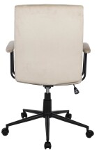 Bürostuhl >Fina< ergonomischer Wippmechanik, sand, Velours - 57x103x57cm (BxHxT)