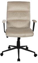 Bürostuhl >Fina< ergonomischer Wippmechanik, sand, Velours - 57x103x57cm (BxHxT)