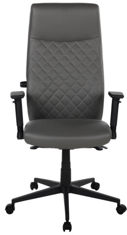 Bürostuhl >Homepro< Rautensteppung, dunkelgrau, Mikrofaser - 70x120x70cm (BxHxT)