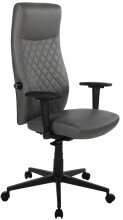 Bürostuhl >Homepro< Rautensteppung, dunkelgrau, Mikrofaser - 70x120x70cm (BxHxT)