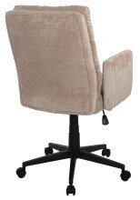 Bürostuhl >Charly< Taschenfederkern, in alrose, Kordstoff - 64x96x64cm (BxHxT)