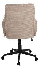 Bürostuhl >Charly< Taschenfederkern, in alrose, Kordstoff - 64x96x64cm (BxHxT)