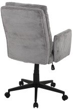 Bürostuhl >Charly< Taschenfederkern, in grau, Kordstoff - 64x96x64cm (BxHxT)
