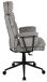 Chefsessel >Junis< höhenverstellbarer Kopfstütze, grau, Webstoff - 77x118x77cm (BxHxT)