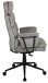 Chefsessel >Junis< höhenverstellbarer Kopfstütze, grau, Webstoff - 77x118x77cm (BxHxT)