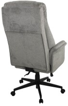 Chefsessel >Otto< 150 kg belastbar, grau, Webstoff - 74x122x74cm (BxHxT)