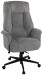 Chefsessel >Otto< 150 kg belastbar, grau, Webstoff - 74x122x74cm (BxHxT)