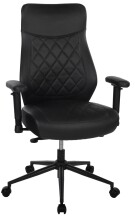 Bürostuhl >Homepro< Rautensteppung, schwarz,...