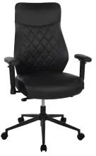 Bürostuhl >Homepro< Rautensteppung, schwarz,...