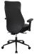 Bürostuhl >Homepro< Rautensteppung, schwarz, Mikrofaser - 67x109x67cm (BxHxT)