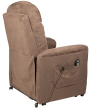 TV-Sessel >Pylos< Aufstehhilfe, Relaxfunktion, braun, Mikrofaser - 77x85x95cm (BxHxT)