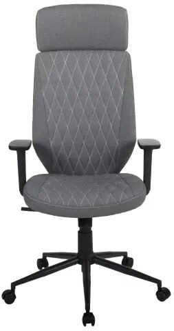 Chefsessel >Wanja< ergonomisch, Ziernähte, dunkelgrau, Filzstoff - 66x120x66cm (BxHxT)