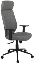Chefsessel >Wanja< ergonomisch, Ziernähte, dunkelgrau, Filzstoff - 66x120x66cm (BxHxT)