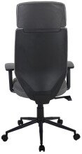 Chefsessel >Wanja< ergonomisch, Ziernähte, dunkelgrau, Filzstoff - 66x120x66cm (BxHxT)