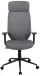 Chefsessel >Wanja< ergonomisch, Ziernähte, dunkelgrau, Filzstoff - 66x120x66cm (BxHxT)