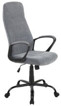 Chefsessel >Merlin< ergonomisch, kieselgrau, Webstoff - 64x111x64cm (BxHxT)