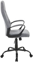Chefsessel >Merlin< ergonomisch, kieselgrau, Webstoff - 64x111x64cm (BxHxT)