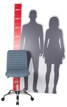 Bürostuhl >Milo< Kinder- & Jugendzimmer, ergonomisch, blau - 54x84x54cm (BxHxT)