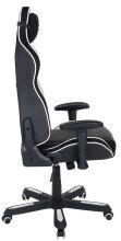 Gaming-Stuhl >Game-Rocker< 150kg belastbar, in schwarz / weiß - 72x128x72 (BxHxT)