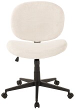 Bürostuhl >Tilo< ergonomisch, in creme, Kordstoff - 61x90x61cm (BxHxT)