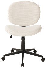 Bürostuhl >Tilo< ergonomisch, in creme, Kordstoff - 61x90x61cm (BxHxT)