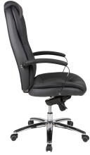 Chefsessel >Mattes< belastbar bis 150kg, Anthrazit / Schwarz - 65x120x65cm (BxHxT)