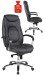 Chefsessel >Mattes< belastbar bis 150kg, Anthrazit / Schwarz - 65x120x65cm (BxHxT)