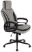 Chefsessel >Sandro< ergonomisch, grau / schwarz, Webstoff - 66x117x66cm (BxHxT)