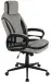 Chefsessel >Sandro< ergonomisch, grau / schwarz, Webstoff - 66x117x66cm (BxHxT)