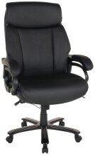 Chefsessel >Ennio< bis 180kg, Taschenfederkern, schwarz - 72x116x72cm (BxHxT)
