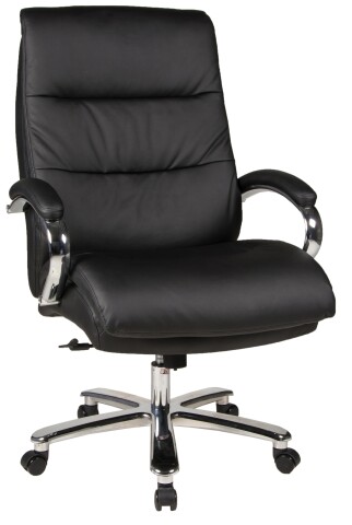 Chefsessel >Federico< bis 180kg belastbar, Taschenfederkern, schwarz - 81x113x81cm (BxHxT)
