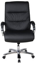 Chefsessel >Federico< bis 180kg belastbar, Taschenfederkern, schwarz - 81x113x81cm (BxHxT)