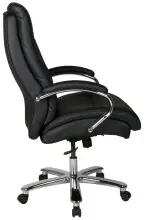 Chefsessel >Federico< bis 180kg belastbar, Taschenfederkern, schwarz - 81x113x81cm (BxHxT)