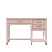 Schreibtisch >Bendik< 2 Schubladen, Rot, MDF/Kautschukholz/Metall - 115x77x49cm (BxHxT)