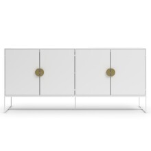 Sideboard >Asia< in Weiß - 180x82x40cm (BxHxT)