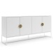 Sideboard >Asia< in Weiß - 180x82x40cm (BxHxT)