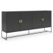 Sideboard >Asia< in Anthrazit - 180x82x40cm (BxHxT)